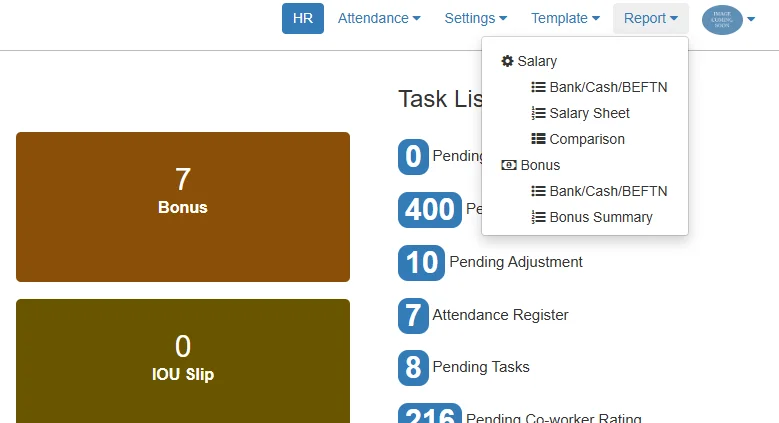 Comprehensive Reporting Screenshot
